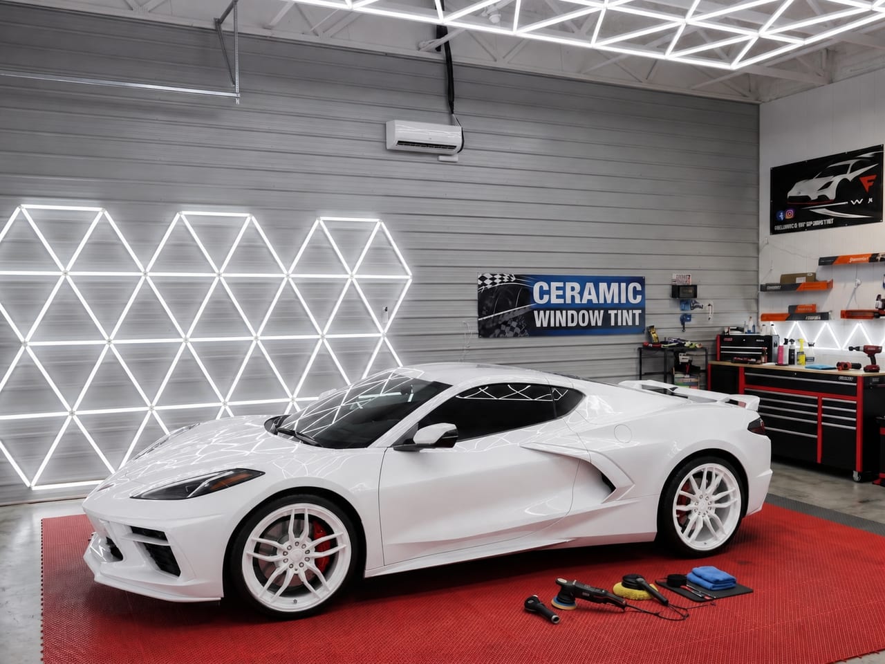 Ceramic coating finish at VIP Window Tint